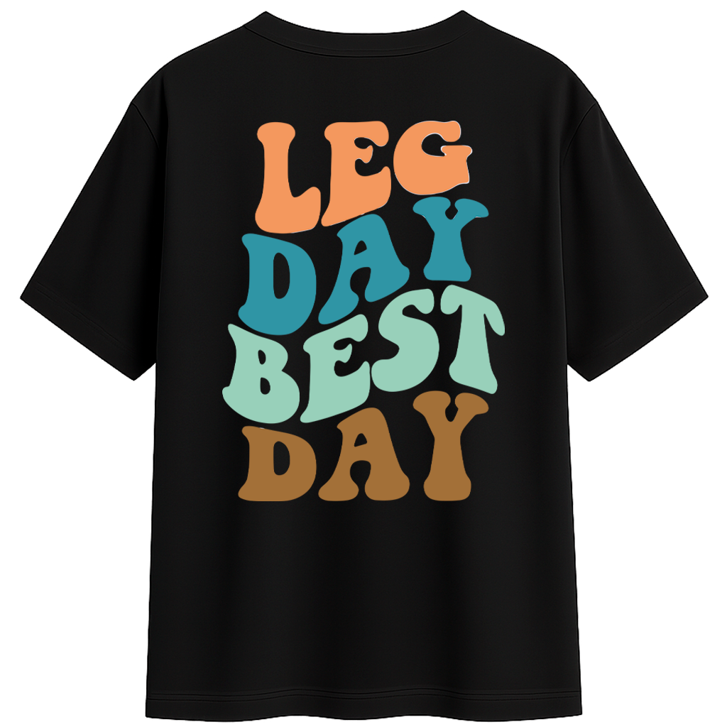 Футболка Leg Day Best Day (сзади)