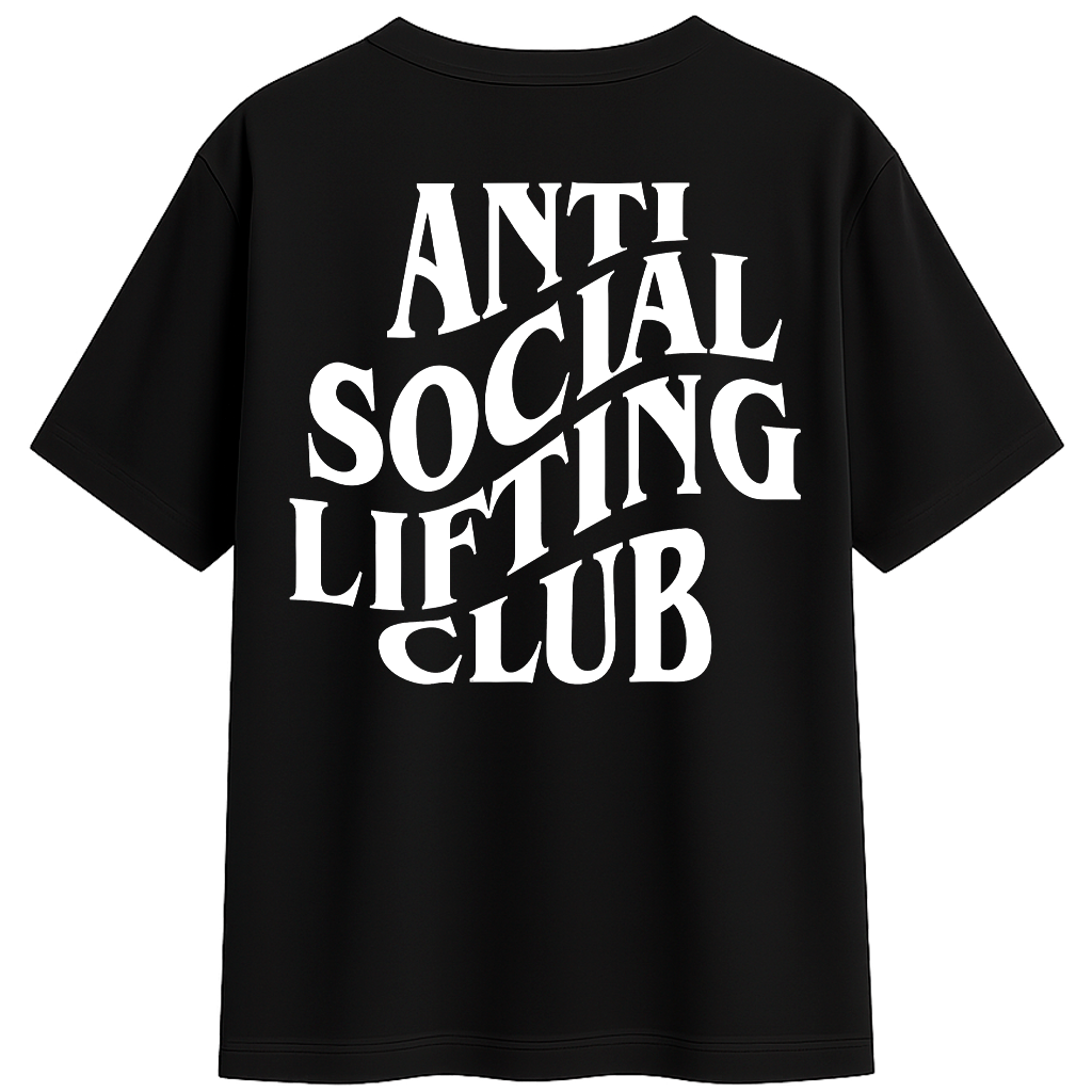 Футболка Anti Social Lifting Club (сзади)